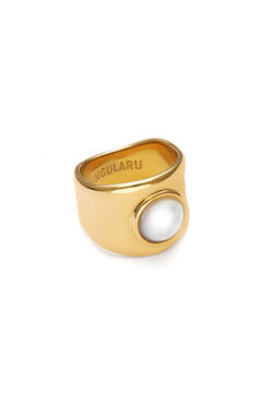 Singularu Anillo My N&aacute;car Acero Ba&ntilde;o Oro