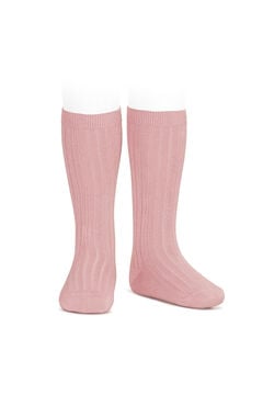 Condor Meias altas b&aacute;sicas caneladas