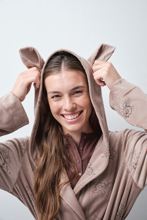 Women'secret Midi kućni ogrtač sa Bambi u&scaron;ima Print