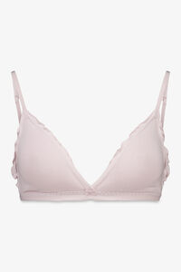 Women'secret Roze pamučni trouglasti grudnjak NATURAL