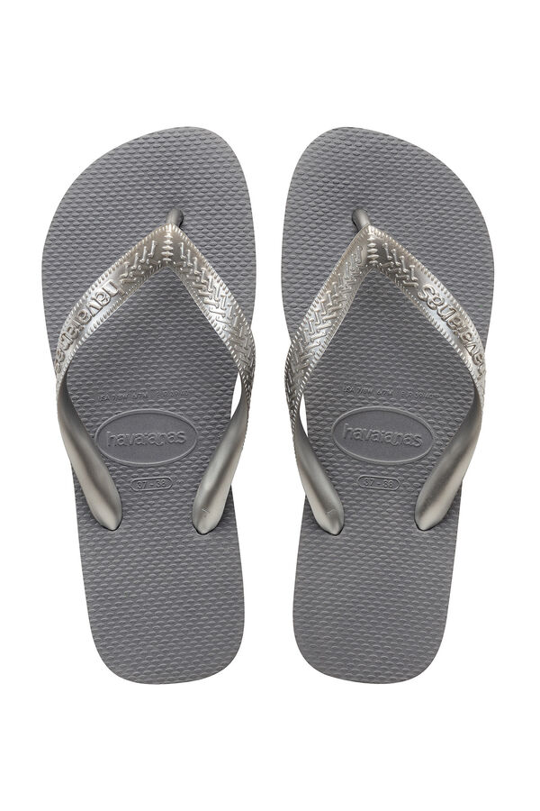 Havaianas Chinelos Hav. Top cinza com al&ccedil;as cinzento