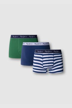 Pepe Jeans Pack 3 boxer liso y rayas
