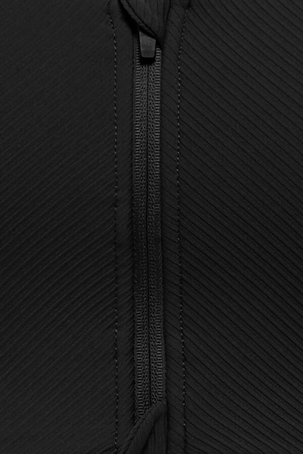 Only Play Sujetador deportivo cremallera sujeci&oacute;n alta negro