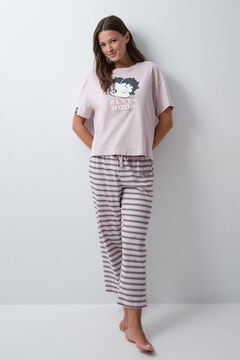 Women'secret Roze prugasta duga pidžama Betty Boop