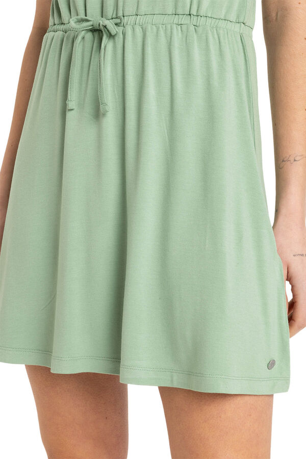 Roxy Vestido corto verde kaki