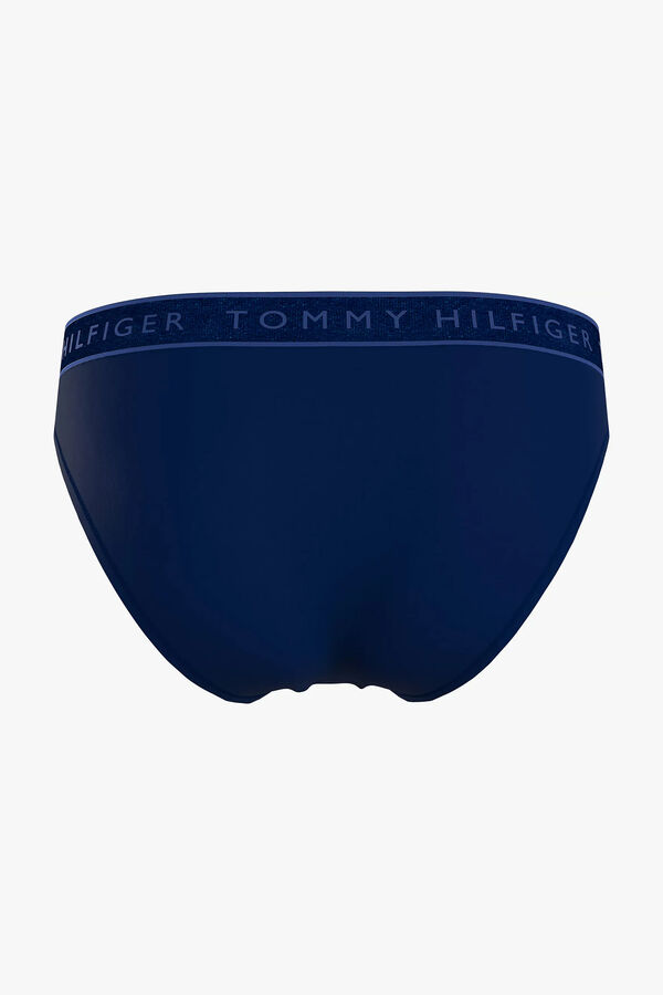 Womensecret Modal bikini bottoms with Tommy Hilfiger waistband Plava