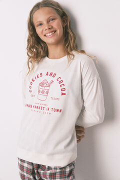 Women'secret Duga dečija pidžama 100% pamuk karirana