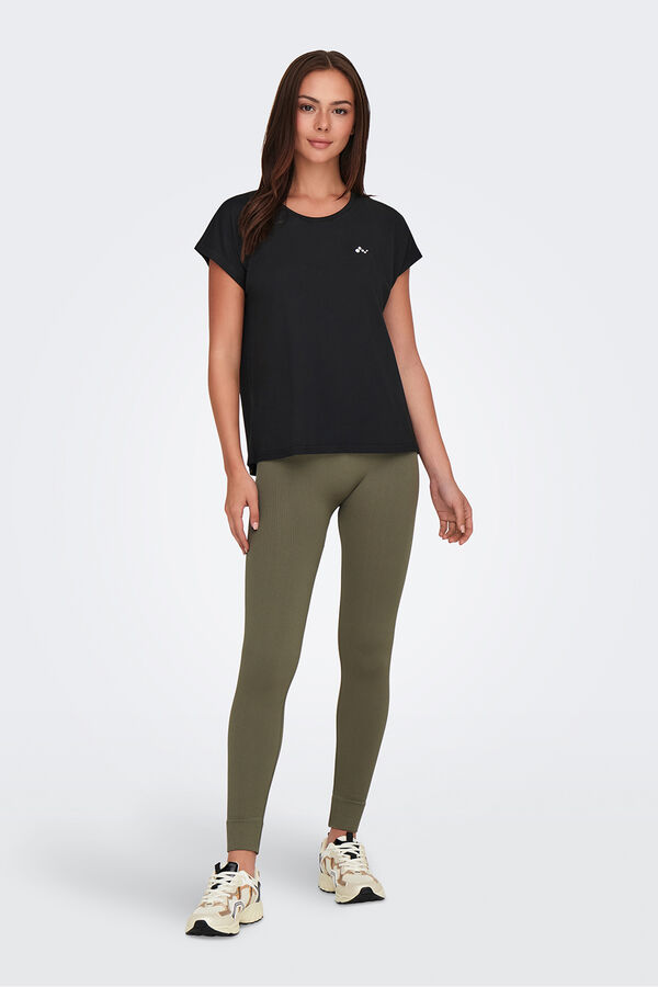 Only Play Camiseta manga corta deportiva negro