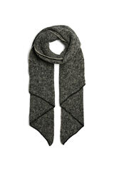 Pieces Bufanda larga asim&eacute;trica negro