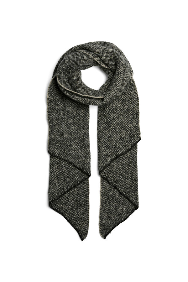 Pieces Bufanda larga asim&eacute;trica negro