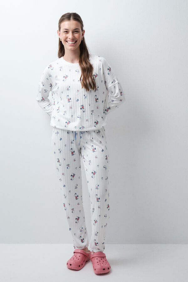 Women'secret Bela duga pidžama Snoopy Bela