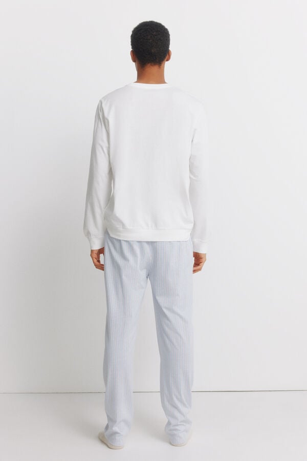 Women'secret Pamučna pidžama sa porukom Bež