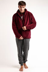 Admas Short long sleeve furry fabric robe Grumpy imprim&eacute;