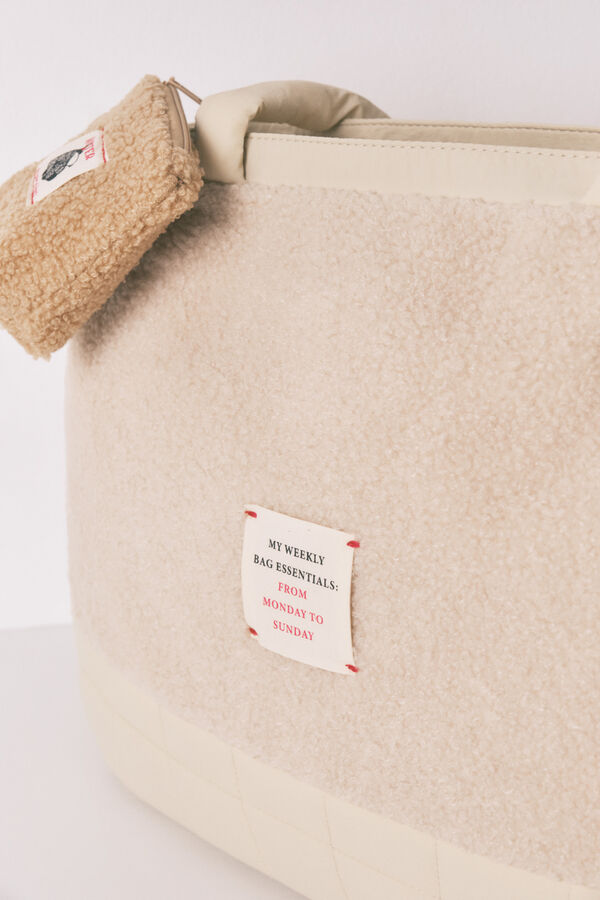 Women'secret Velika bež štepano tašna sa Snupijem Bež