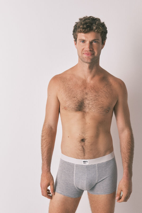 Women'secret Pacote de 2 boxers riscas azuis azul