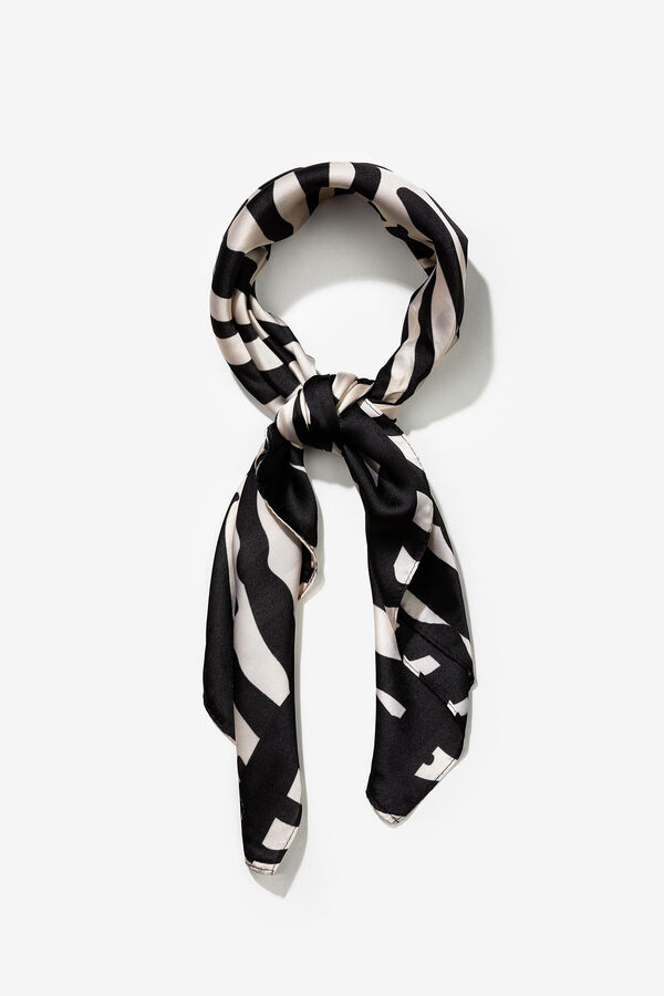 Vilanova Zebra Satin Bandana black