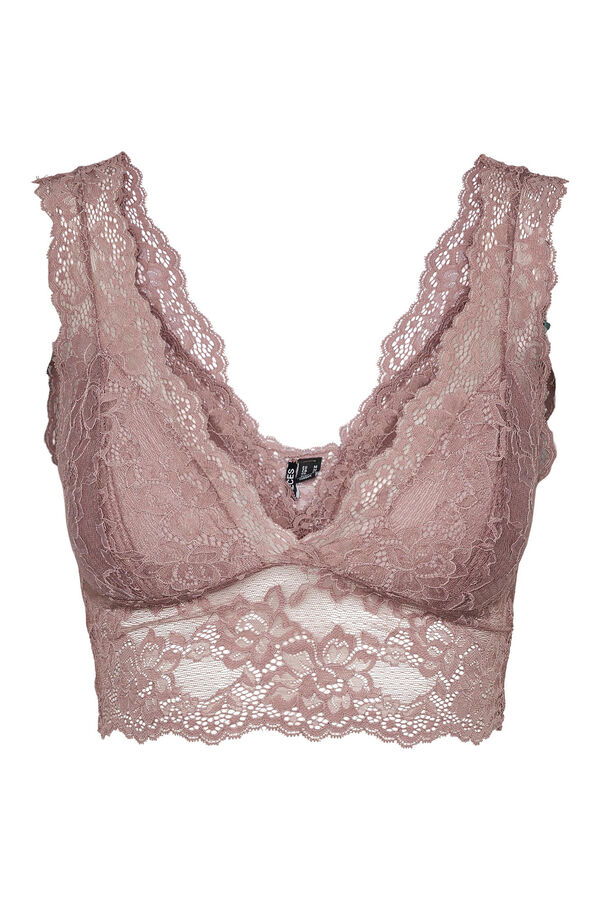 Pieces Sujetador de encaje. morado/lila