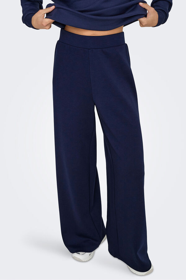 Only Play Long wide-legged trouser Plava