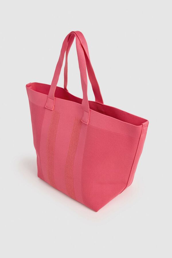 Pepe Jeans Mala tote bag em malha t&eacute;cnica vermelho