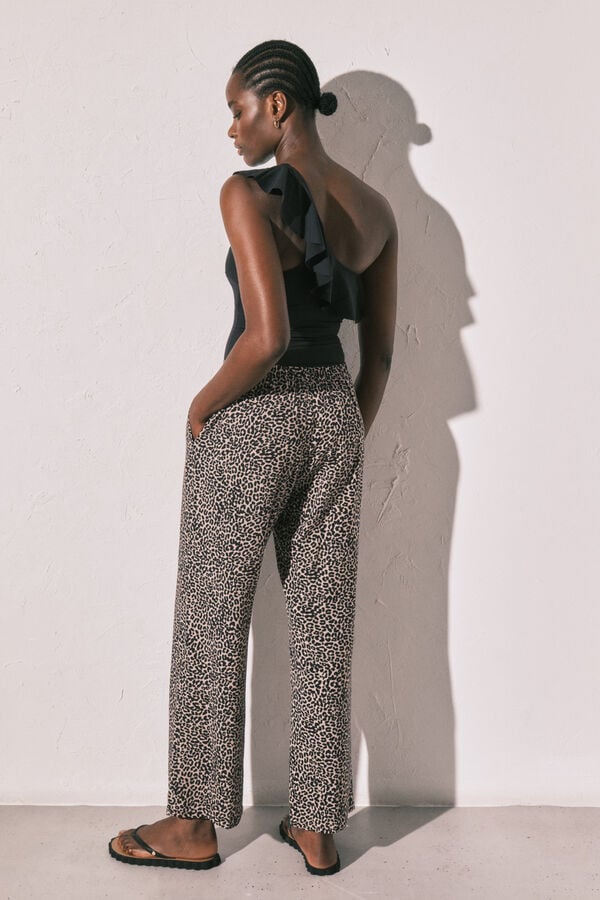 Women'secret Lepr&scaron;ave pantalone sa životinjskim printom Print