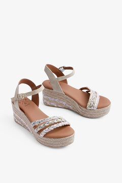 Popa Sand&aacute;lia cunha baixa Albany em algod&atilde;o