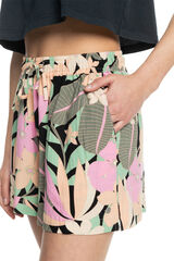 Womensecret Women's beach shorts with elasticated waist - Lekeitio Break  Print