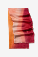 Vilanova Len&ccedil;o retangular com gradiente de cores vermelho