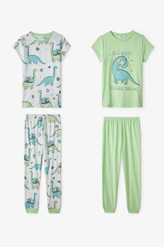 Penti Pack 2 pijamas infantis dinossauros
