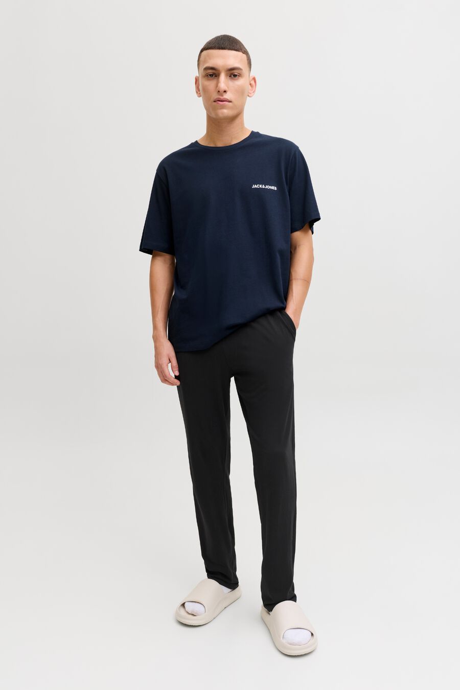 Conjunto pijama largo manga corta