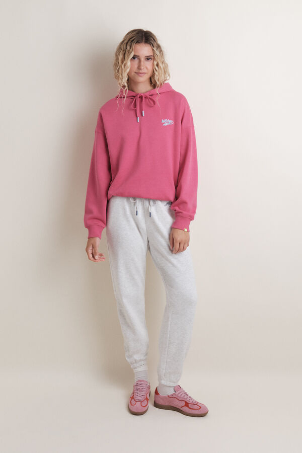 HI&BYE Sudadera capucha felpa fucsia fucsia