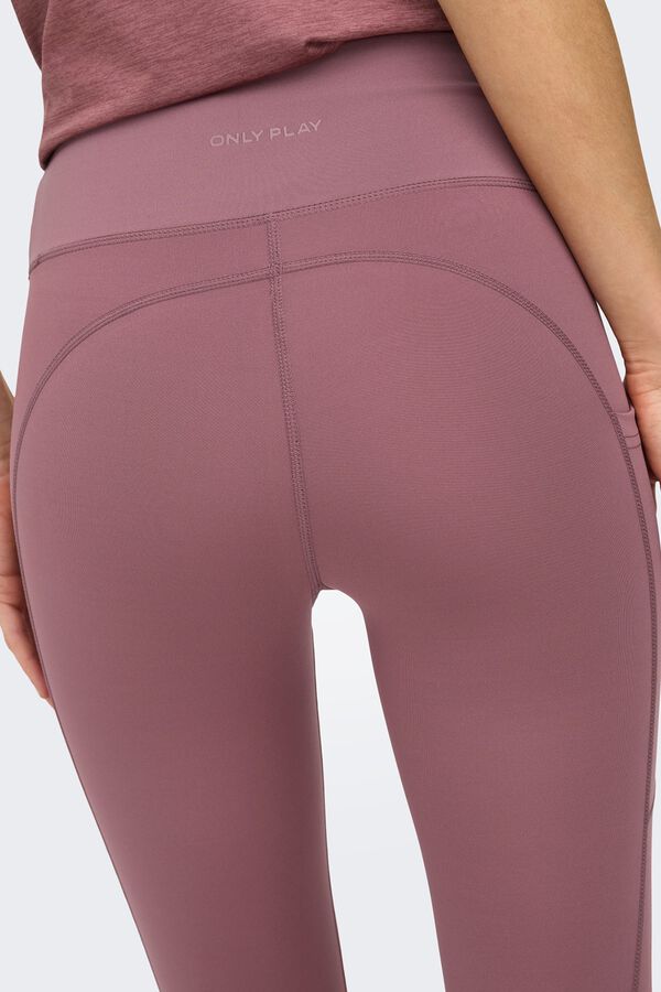 Only Play Legging con detalle Mesh fucsia