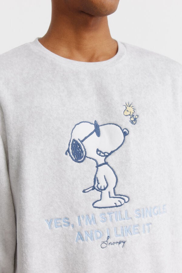 Women'secret Flisana Snoopy pidžama Siva