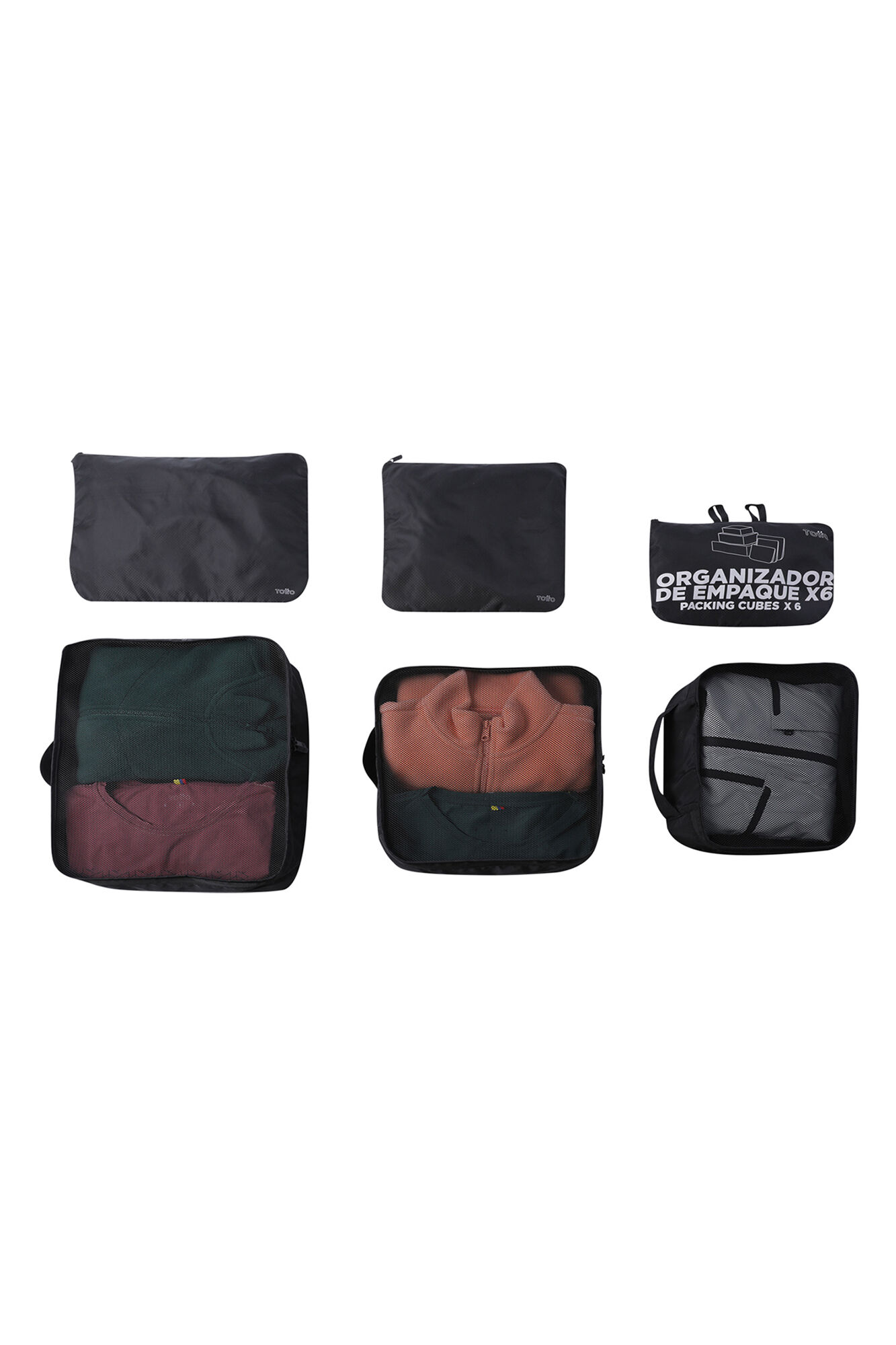 Totto Organizador viaje cubos X6