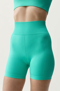 Born Living Yoga Pantal&oacute;n corto deportivo Lindy verde turquesa