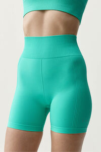 Born Living Yoga Pantal&oacute;n corto deportivo Lindy verde turquesa