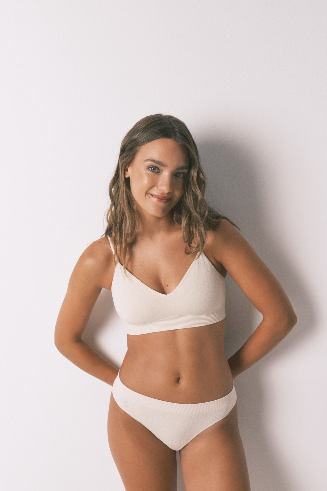 Women'secret NATURAL varr&aacute;s n&eacute;lk&uuml;li top &aacute;llatmint&aacute;val b&eacute;zs sz&iacute;nben