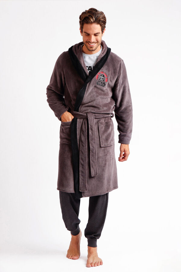 Admas Star Wars Men's Bathrobe grey