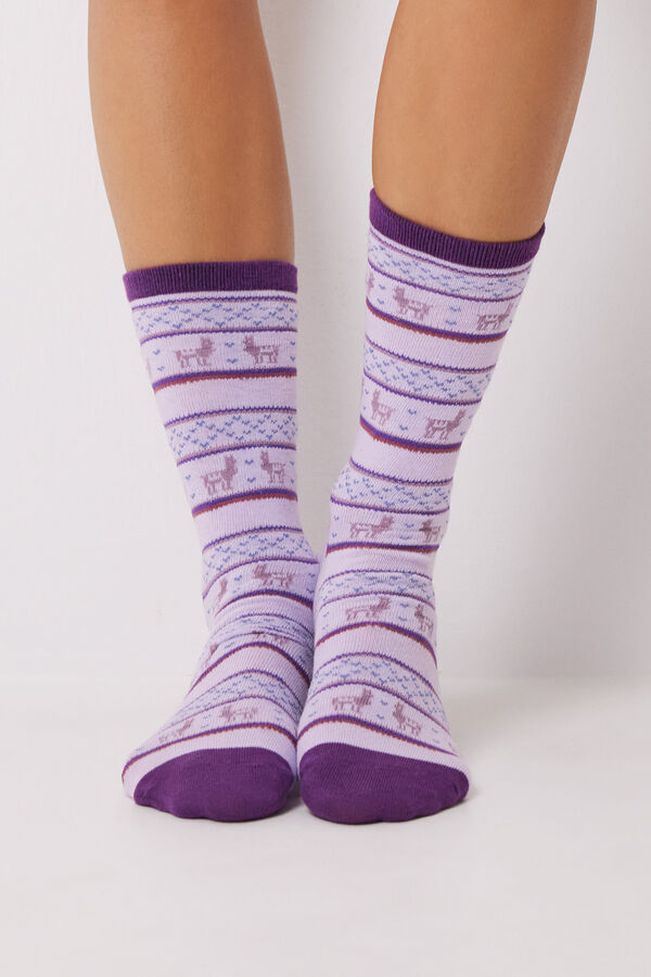 Women'secret Chaussettes hautes Patagonia, lot de 6 imprim&eacute;