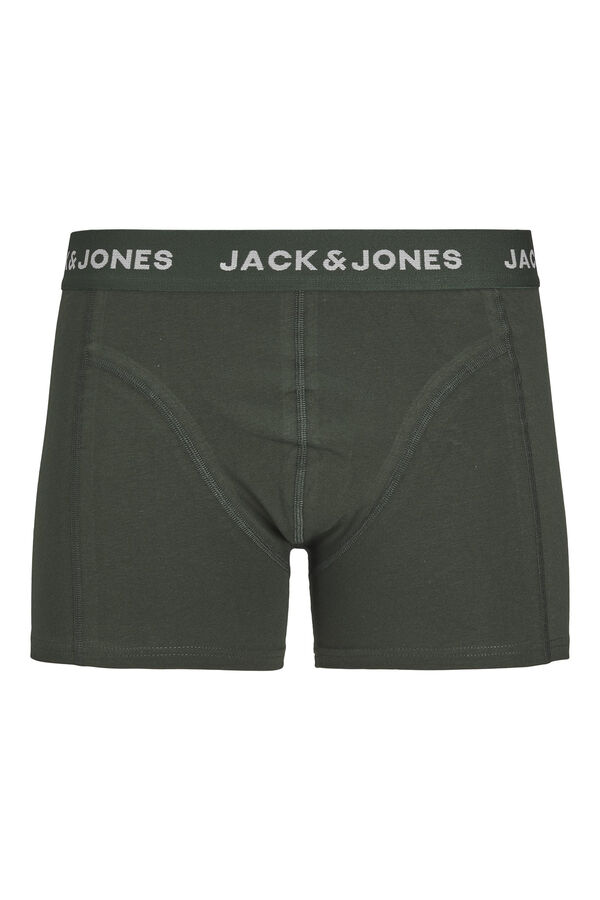 Jack & Jones Pack de 5 b&oacute;xers combinados de algod&oacute;n morado/lila