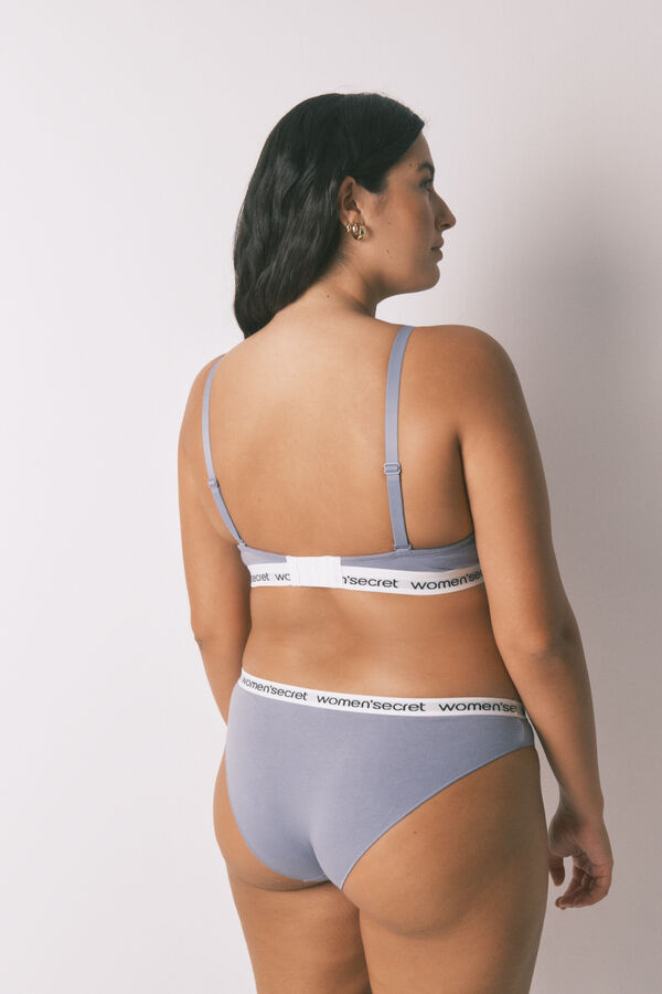 Women'secret Klasičan PRELEPI plavi pamučni grudnjak Plava