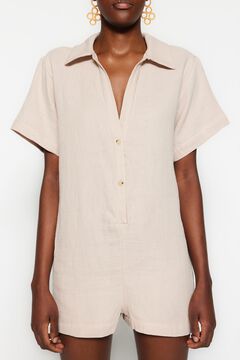 Trendyol Macac&atilde;o curto em musselina corte relaxado