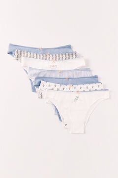 Women'secret Pakovanje od 7 pamučnih brazilskih gaćica različitih dezena