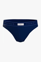 Womensecret Modal bikini bottoms with Tommy Hilfiger waistband bleu