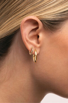 Singularu Pendiente Suelto Aro Scarlett Dance Ba&ntilde;o Oro