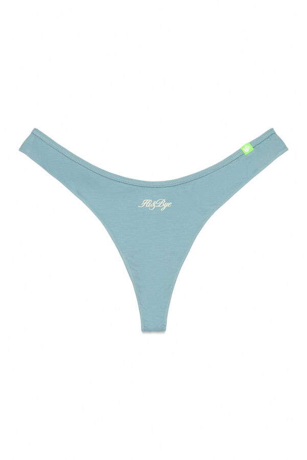 HI&BYE Pakovanje od 3 žute, zelene i sive japanke Tirkizna