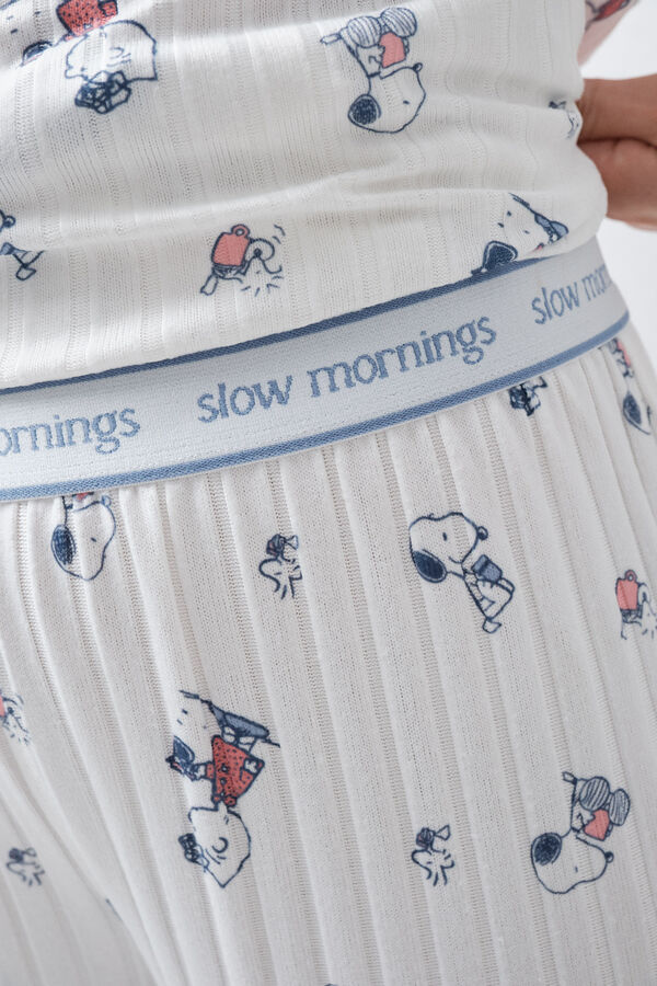 Women'secret Bela duga pidžama Snoopy Bela