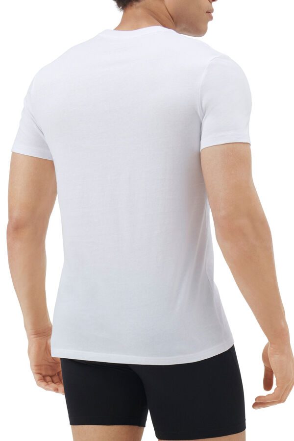 Adidas Pacote com 3 camisetas de algod&atilde;o com n&uacute;cleo ativo branco