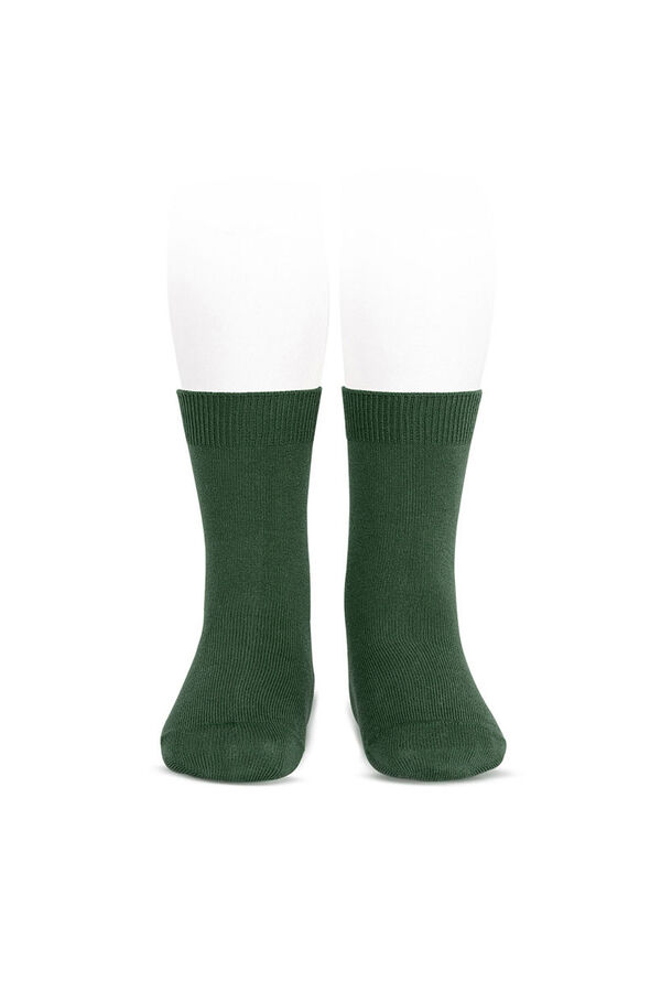 Condor Calcetines cortos b&aacute;sicos punto liso verde