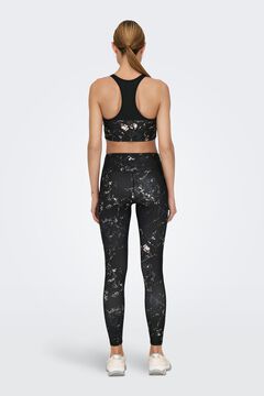 Only Play Suti&atilde; esportivo revers&iacute;vel preto/ estampado