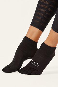 Born Living Yoga Calcetines cortos deportivos con dedos negro